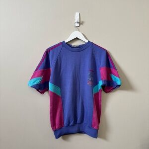 Adidas FIFA Coca Cola RARE Vintage 1990s colour block short sleeve top 💜